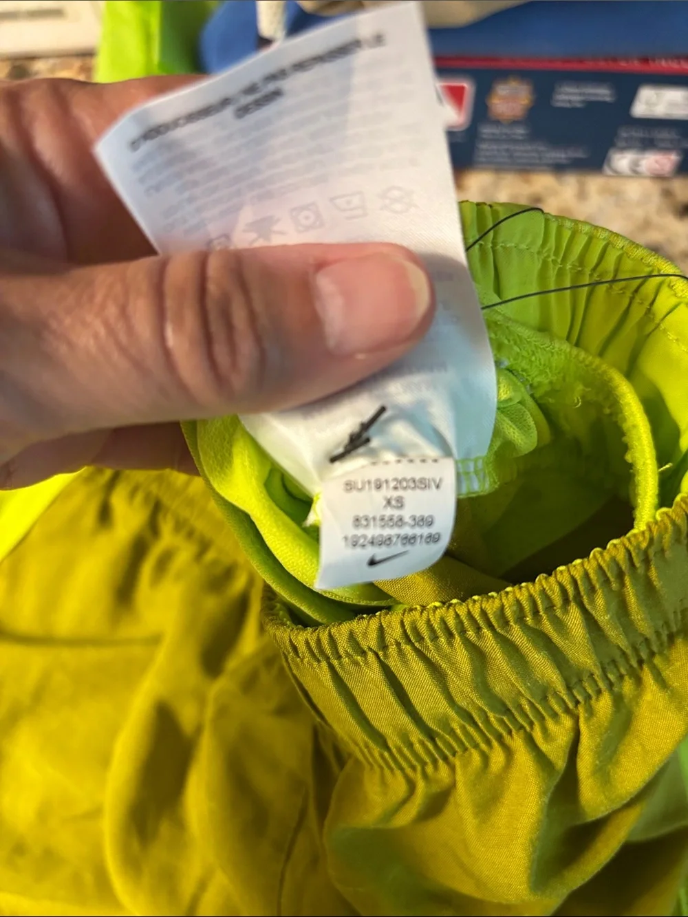 NWT Nike Women’s Running Shorts XS Neon Yellow/Greenish